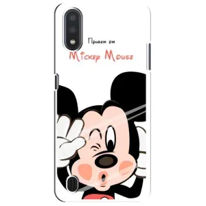 Міккі Маус чохол для Sansung Galaxy M01 Core (A013F) (AlphaPrint - Мультяшні) (Маус Міккі)