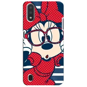 Міккі Маус чохол для Sansung Galaxy M01 Core (A013F) (AlphaPrint - Мультяшні) (Маус в окулярах)