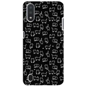Чохол з принтом для Sansung Galaxy M01 Core (A013F) (AlphaPrint) Модні коти (Маленькі котики)