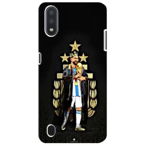 Чехлы для Sansung Galaxy M01 Core (A013F) (Leo чемпион) (AlphaPrint) (Месси Король)