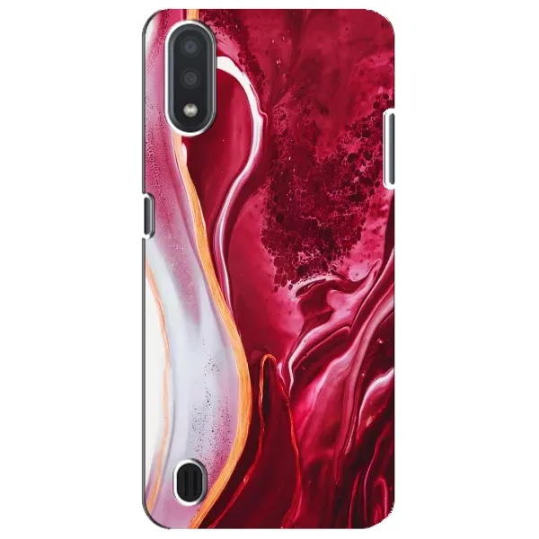 Чехол с принтом «Мрамор красный» для Samsung Galaxy M01 Core (A013F)