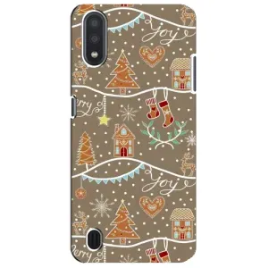 Новорічні, Святкові Чохли для Sansung Galaxy M01 Core (A013F) - 2024 год (Новорічні пряники)