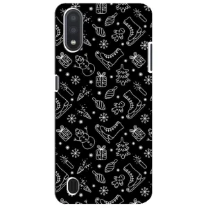 Новорічні, Святкові Чохли для Sansung Galaxy M01 Core (A013F) - 2024 год (Новорічний фон)