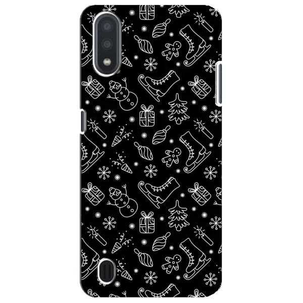 Чохол з принтом «Новорічний фон» для Samsung Galaxy M01 Core (A013F)
