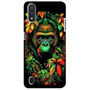 Чохол з принтом «Мавпа в квітах» для Samsung Galaxy M01 Core (A013F)