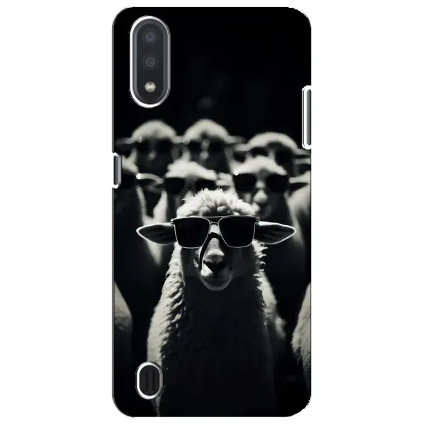 Чехол с принтом «Овечка в очках» для Samsung Galaxy M01 Core (A013F)