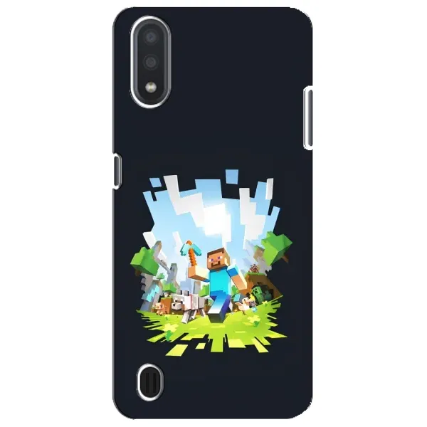 Чохол з принтом «персонажі Minecraft» для Samsung Galaxy M01 Core (A013F) Чохол з принтом «персонажі Minecraft» для Samsung Galaxy M01 Core (A013F)