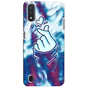 Чехол с принтом «Радужное сердце» для Samsung Galaxy M01 Core (A013F)