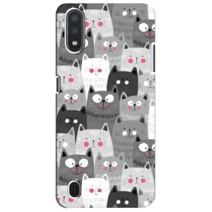 Чохли з Котиками для Sansung Galaxy M01 Core (A013F) (VPrint) (Мальовані котики)