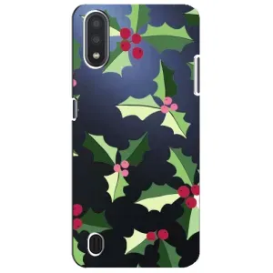 Зимні Чохли для Samsung Galaxy M01 Core (A013F) - прозорий фон (Різдвяний фон)