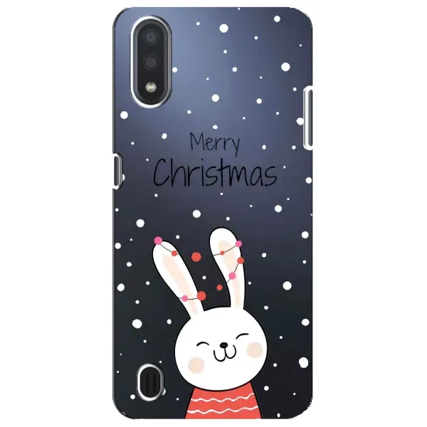 Чехол с принтом «Рождественский заяц» для Samsung Galaxy M01 Core (A013F)