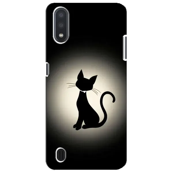 Чохол з принтом «Силует котика» для Samsung Galaxy M01 Core (A013F)
