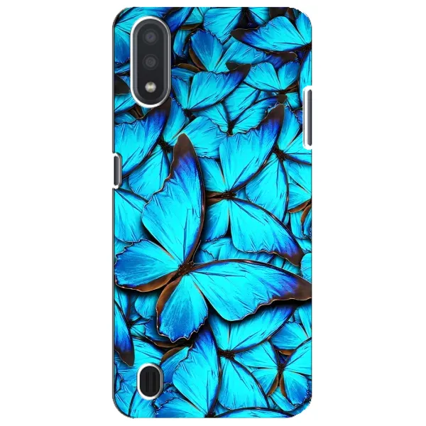 Чехол с принтом «Синие бабочки» для Samsung Galaxy M01 Core (A013F)