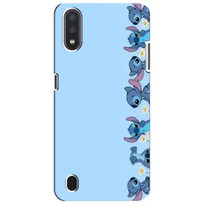 Чохол з принтом Стіч на Samsung Galaxy M01 Core (A013F) (Стіч фон)