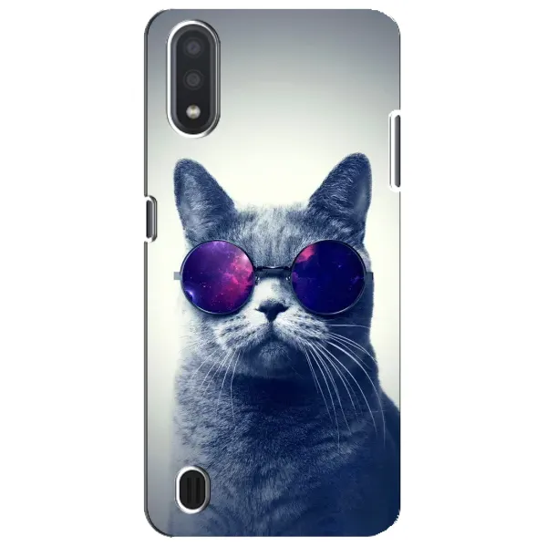 Чохол з принтом «Стильний кіт» для Samsung Galaxy M01 Core (A013F)