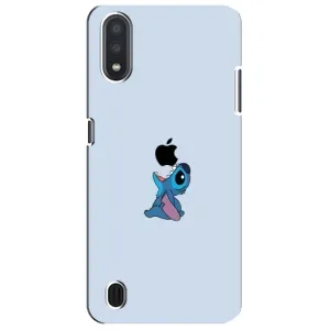 Чохол з принтом Стіч на Samsung Galaxy M01 Core (A013F) (Stitch apple)