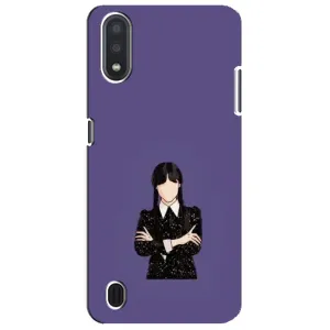 Чохли Венсдей на Sansung Galaxy M01 Core (A013F) Уенсдей (AlphaPrint) (Венздей у чорному)