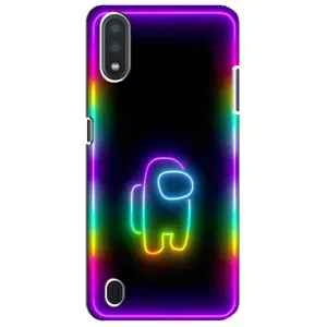 Чехол Амонг Ас для Sansung Galaxy M01 Core (A013F) (AlphaPrint) (Яркий скин)