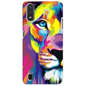 Чохол з картинкою ЛЕВ для Sansung Galaxy M01 Core (A013F) (VPrint) (Яскравий Лев)
