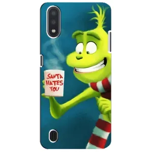 Різдвяні Чохли для Sansung Galaxy M01 Core (A013F) (VPrint) (Зелений Грінч)