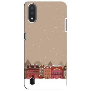 Новорічні, Святкові Чохли для Sansung Galaxy M01 Core (A013F) - 2024 год (Зимове місто)