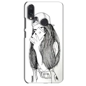 Чохол з друком для Sansung Galaxy M01s - (Мода) (AlphaPrint) (Фото дівчини)