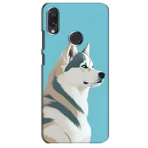 Чохол з Хаскі Sansung Galaxy M01s - (AlphaPrint) (Хаскі арт)