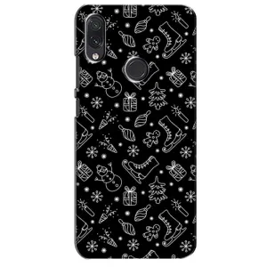 Чехол с принтом «Новогодний фон» для Samsung Galaxy M01s