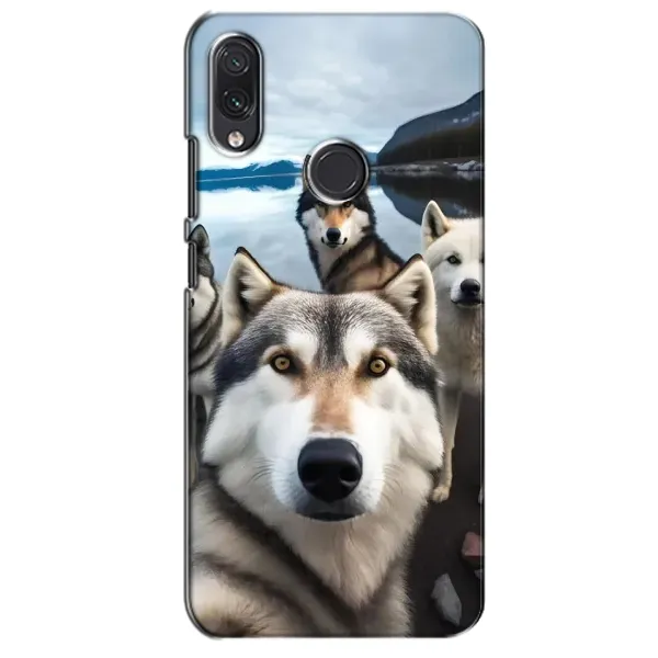 Чехол с принтом «Селфи ХАски» для Samsung Galaxy M01s Чехол с принтом «Селфи ХАски» для Samsung Galaxy M01s
