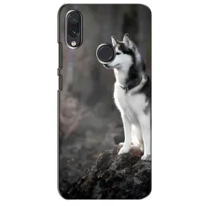 Чохол з Хаскі Sansung Galaxy M01s - (AlphaPrint) (Вірний собака)