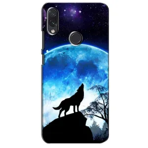 Защитные чехлы для Самсунг М01с (AlphaPrint) (ХИТ продаж) ВОЛК (Волк на луну)