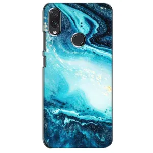Мраморний чехол на Sansung Galaxy M10s (VPrint) (Блакитний мрамор)