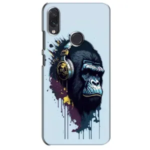 Чехол с Обезьянами Sansung Galaxy M10s - (AlphaPrint) (Горилла в наушниках)