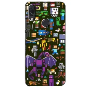 Чохол Майнкрафт на Sansung Galaxy M10s (AlphaPrint) Minecraft (Колаж Майнкрафт)