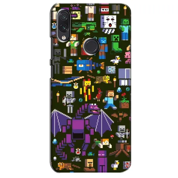 Чехол с принтом «Коллаж Майнкрафт» для Samsung Galaxy M10s Чехол с принтом «Коллаж Майнкрафт» для Samsung Galaxy M10s
