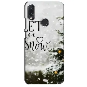 Новогодние, Праздничные Чехлы для Sansung Galaxy M10s - 2024 год (Let it snow)