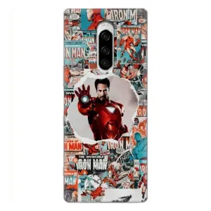 Чохли з героями Марвел Sony Xperia 1 (VPrint) (Айронмен)