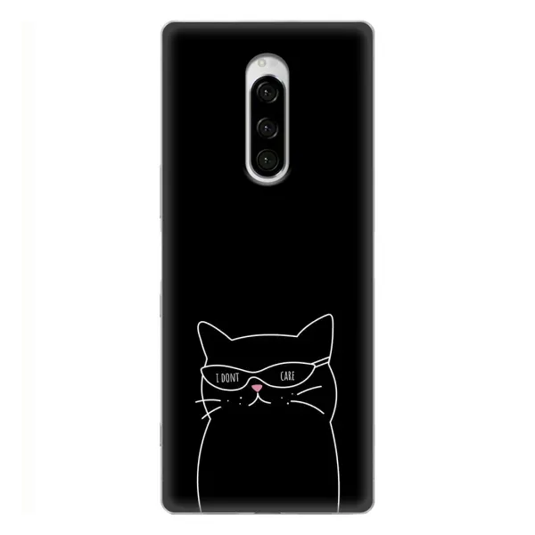 Чохол з принтом «Байдужий кіт» для Sony Xperia 1 Чохол з принтом «Байдужий кіт» для Sony Xperia 1