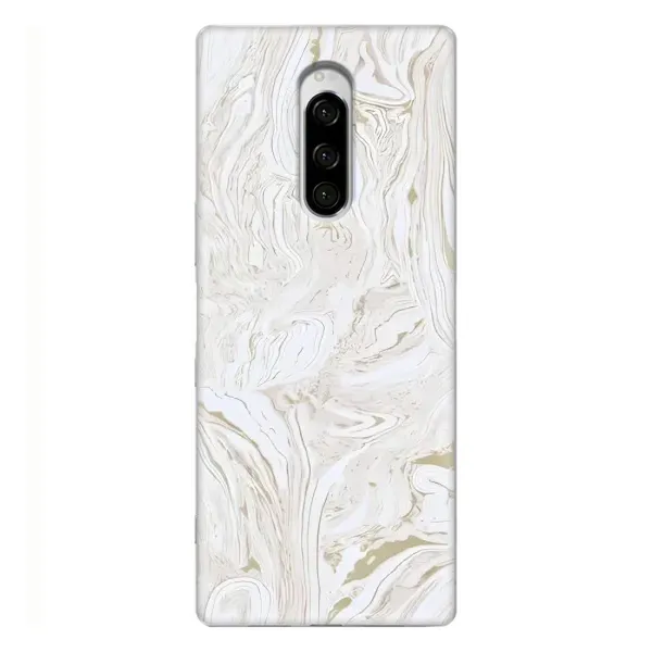 Чехол с принтом «Белый мрамор» для Sony Xperia 1 Чехол с принтом «Белый мрамор» для Sony Xperia 1