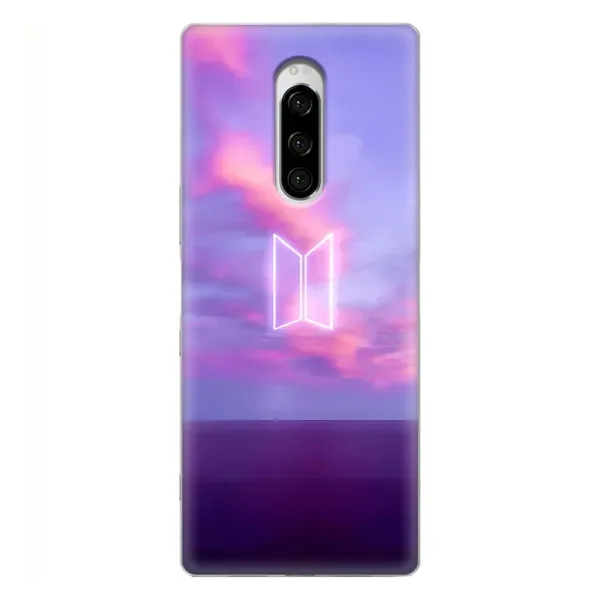 Чохол з принтом «BTS логотип» для Sony Xperia 1 Чохол з принтом «BTS логотип» для Sony Xperia 1