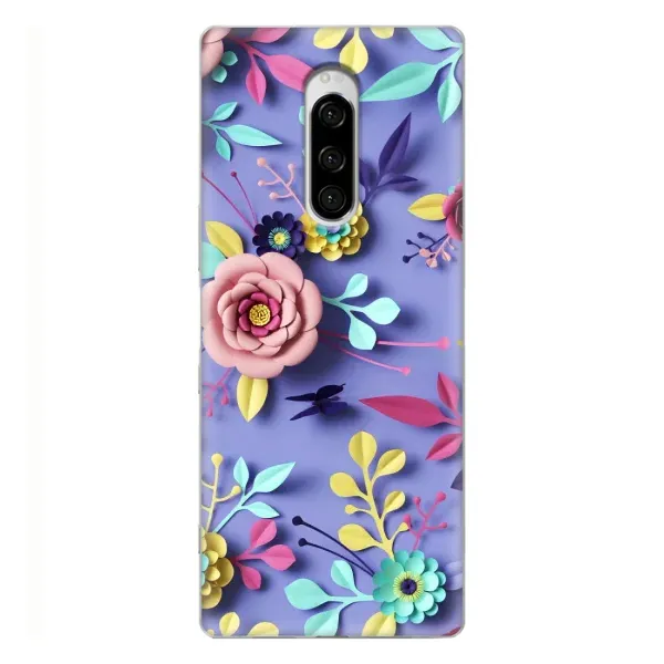 Чехол с принтом «Цветочный дизайн» для Sony Xperia 1