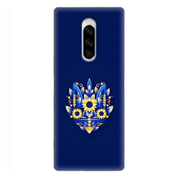 Чохол з принтом «Квітковий Герб» для Sony Xperia 1