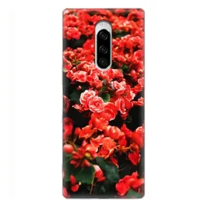 Чохли з квітами для Sony Xperia 1 (VPrint) (Квіти червоні)