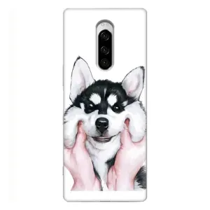 Чохли з собаками для Sony Xperia 1 (VPrint) (Радісний Хаскі)