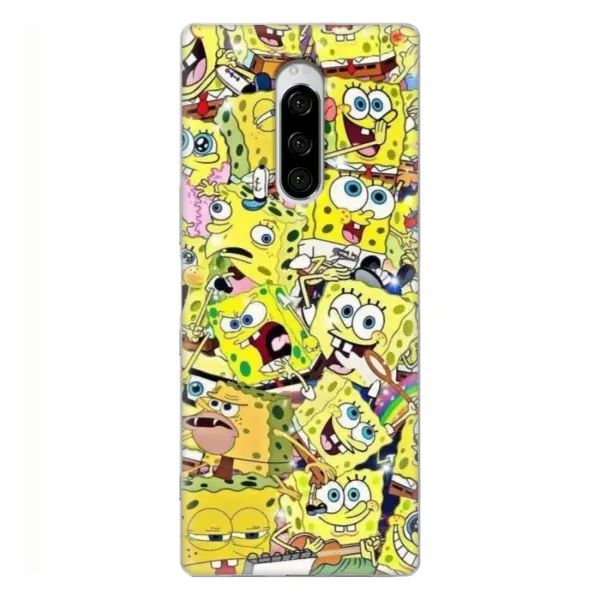 Чохол з принтом «Емоції Спан Боба» для Sony Xperia 1