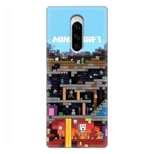 Чехол с принтом «фон Minecraft» для Sony Xperia 1