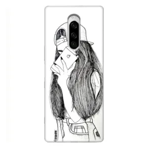 Чехол с печатью для Sony Xperia 1 - (Мода) (AlphaPrint) (Фото девочки)