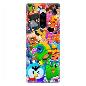 Чехлы Brawl Stars для Sony Xperia 1 (AlphaPrint) (Герои Бравл Старс)