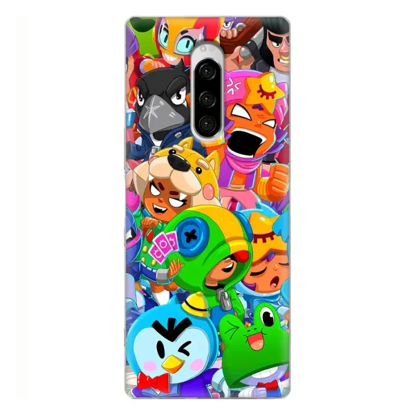 Чехол с принтом «Герои Бравл Старс» для Sony Xperia 1