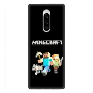 Чохол Майнкрафт на Sony Xperia 1 (AlphaPrint) Minecraft (герої Minecraft)